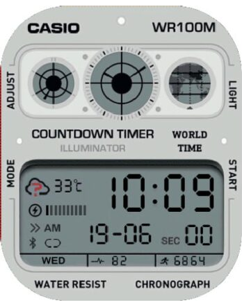 Casio illuminator White